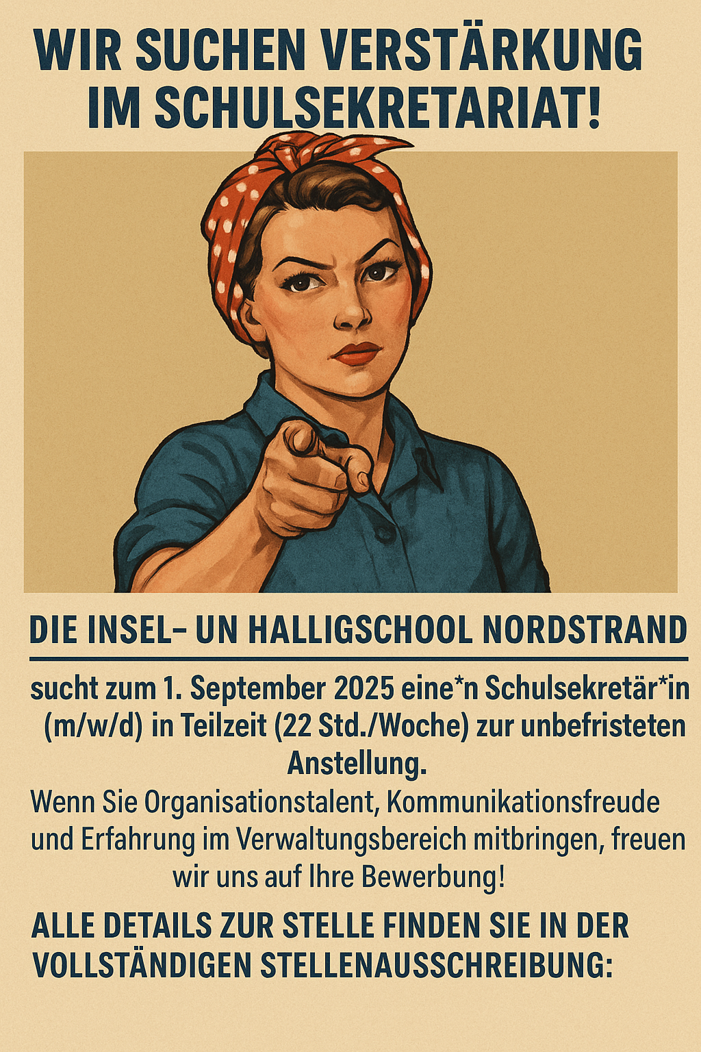 Wir suchen Verstärkung im Schulsekretariat!